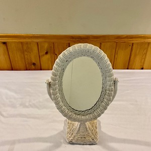 Vintage Wicker Mirror