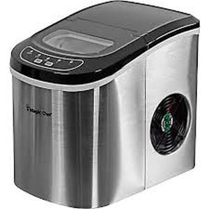 Magic Chef 27 lbs. Portable Countertop Ice Maker in Stainless Steel    Customer Returns See Pictures