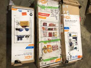 Lot of Assorted Shelving Units Various Models and Conditions Customer Returns See Pictures