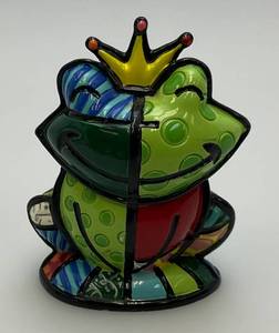 Romero Britto Prince Charming Frog Miniature Figurine 2 12