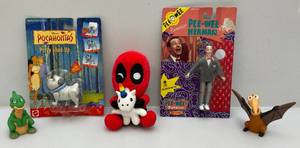 Misc. Vintage Toys Including PEE-WEE Herman & More (Some New On Card)