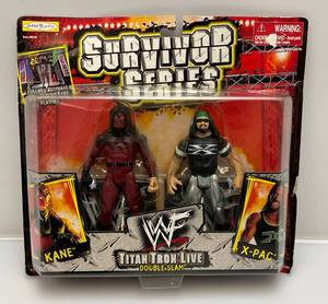 1999 Jakes Pacific Brand Survivor Series Titan Tron Live Double Slam Kane & X-Pac Action Figures (NIB)