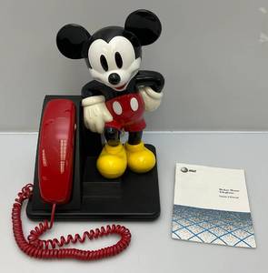 Vintage AT&T Mickey Mouse Telephone With Manual