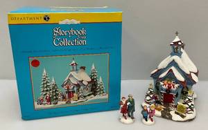 Dept 56 Storybook Village The Night Before Christmas Village Church (NIB)