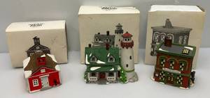 Dept 56 New England Village Series Collectibles In Original Boxes (One Repaired)