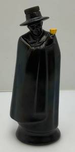 RARE FIND 1960s Royal Doulton Black DecanterBottle Made For Sandman Dry Sherry, Called The Don Decanter 10 12 Tall