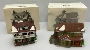 Dept 56 The Heritage Collection (New England Village Series)  Captains Cottage & Bluebird Seed And Bulb (All In Original Boxes)