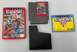 1991 NES American Gladiators (Three Screw)  With Original Box, Sleeve, Manual & More