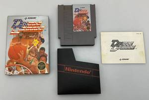 1987 NES (3 Screw) Konami Double Dribble With Original Box, Sleeve & Manual