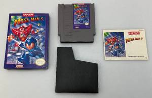 1985 NES (3 Screw) Mega Man 5 With Original Box, Sleeve & Manual