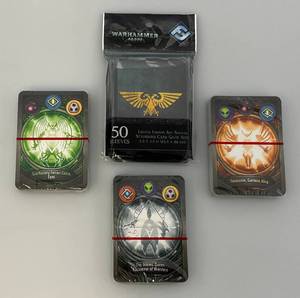 Misc. Factory Sealed Keyforge Decks & Warhammer Protective Sleeves