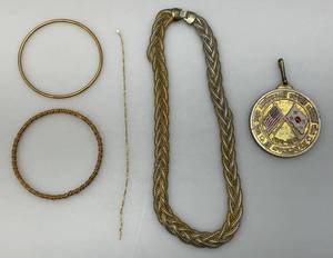 50th Aniversary Korean War Medallion & Misc. Jewelry