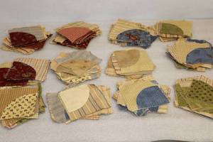 lot 64 image: Vintage Quilt Project of at Least 1904.5-Inch Completed Squares in Beautiful Cotton Coordinating Fabrics