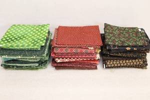 lot 74 image: Bulk Quality Fabric...Fat Squares in Assorted Colors and Patterns