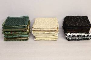 lot 76 image: Bulk Quality Fabric...Fat Squares in Assorted Colors and Patterns