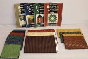 lot 28 image: Quilt Project Kit Thimbleberries Hometown Christmas  wCoordinating Fabric and Pattern Books