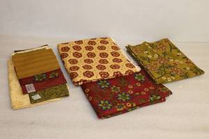 lot 34 image: Bulk Quilting Coordinating Fabrics Old Blooms By Pat Sloan for P & B Textiles Etc
