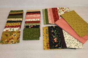 lot 38 image: Bulk Quilting Coordinating Fabric Old Blooms By Pat Sloan for P & B Textiles 100% Cotton
