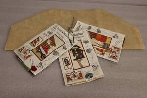 lot 48 image: (3) Quilt Project Kits By Patch Abilities Autumn Pumpkin Apple Birdhouse Harvest Wall Hangings wCoordinating Fabric and Pattern Booklet