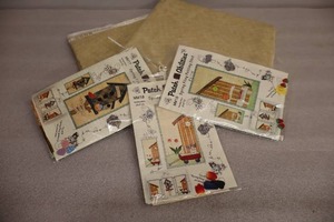 lot 49 image: (3) Quilt Project Kits By Patch Abilities Spring Fling Potting Shed Garden Tools Birdhouse Wall Hangings wCoordinating Fabric and Pattern Booklet