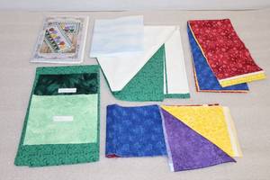 lot 53 image: Quilting Project Kit Lauras Tulips Runner By Nancy Bordeaux for Nanas Pretties wCoordinating Fabric and Pattern Book