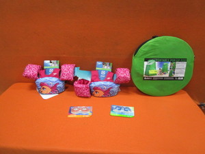 Pool Float Vests, Swim Goggles, Pop Up Privacy Changing Pod