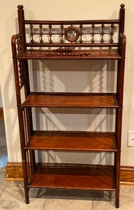 Antique Victorian Stick and Ball Petite Bookshelf