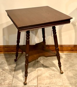 Antique Parlor Table with Claw Feet