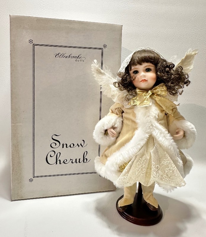 Limited Edition ELLENBROOKE SNOW CHERUB Doll with Original Box, COA - #3