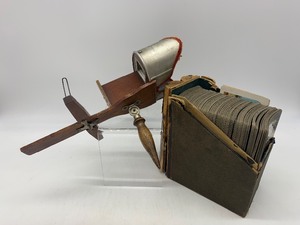 Vintage Antique Stereoscope with Viewer Cards