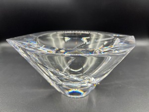 ORREFORS Art Glass - Marin Crystal Bowl - Signed