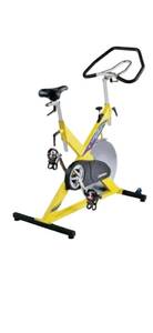 lot 7 image: LeMond RevMaster Classic Used Upright Stationary Bike  Yellow Fully Operational