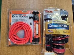 lot 44 image: Lot of 2 Items Transfer Pump & Toilet Overhaul Kit ( New). See description and pictures