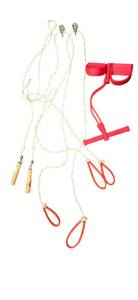 lot 99 image: Lot of one Resistance Band (120 Lb) 2 Pulleys with ropes for hand exercise and One Jump Rope