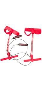 lot 100 image: Lot of 2 resistance bands (120 Lb each) and a gym quality Jump Rope