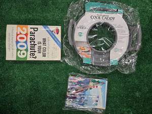 lot 103 image: Lot of 3 Items Microwave Cool Caddy, 10 Gift Cards, 10 Envelopes with 6 pens and a Book( New)