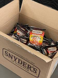 Bulk Box of Snyders of Hanover Nashville Hot Pretzel Pieces - 60 Count