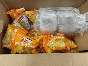 Bart - Box of approx 30 Packs Gehls Nacho Tortilla Chips with Clamshell Containers