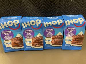 F3 - Set of 4 IHOP Chocolate Chocolate Chip Pancake Flavored Ground Coffee 12oz Each
