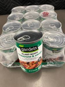Pack of 12 Gardein Plant-Based Minestrone & Sausge Soup Cans
