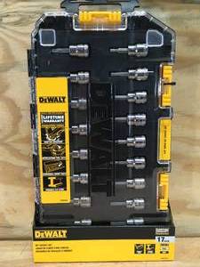 lot 61 image: DeWalt 38 Drive SAE and MM Bit Socket Set Model # DWMT73806CL 1129247.50