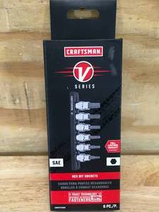 lot 63 image: Craftsman SAE Hex Bit Sockets Model # CMMT17700V 1129244