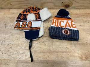 lot 57 image: Lot of 2- Chicago Bears Themed Winter Hats