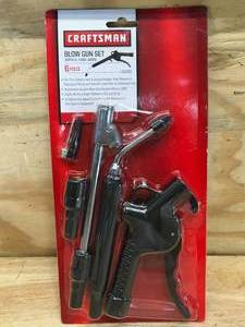 lot 81 image: Craftsman 6 PC Blow Gun Set