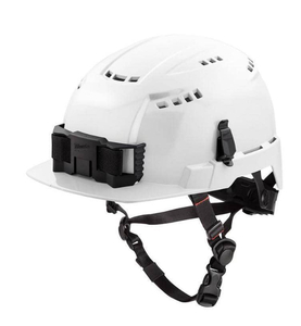 lot 18 image: MILWAUKEE BOLT White Type 2 Class C Front Brim Vented Safety Helmet