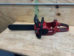 lot 32 image: TORO 60V MAX 16 in. (40.6 cm) Brushless Chainsaw - Tool Only