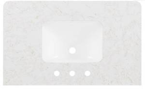 lot 118 image: Calacatta Engineered Marble Top with Backsplash