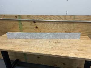 lot 129 image: 48 x 4 Marble Backsplash