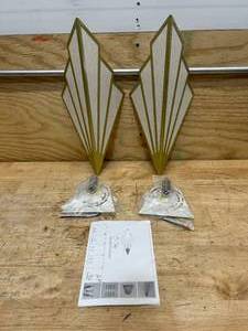 lot 183 image: Modern Wall Light Simple Creative Wall Sconces Bedroom Aisle Living Room Wall Lamp Holder E12 Socket Art Deco Lighting Fixture (Bulb Not Included) (Pack of 2)