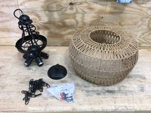 lot 145 image: Rattan Chandelier